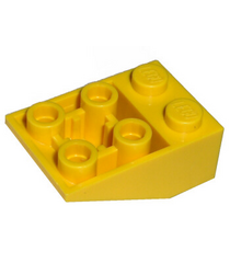 LEGO - Helling, omgekeerd 33 graden graden 3 x 2 met vlakke onderpen en verbindingen tussen noppen - Yellow | N - Thumbnail
