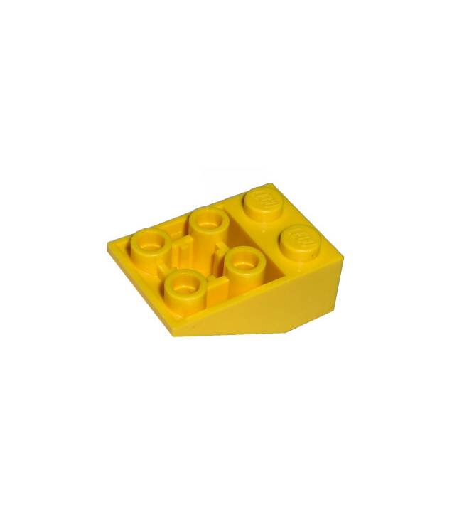 LEGO - Helling, omgekeerd 33 graden graden 3 x 2 met vlakke onderpen en verbindingen tussen noppen - Yellow | N