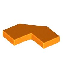 LEGO - Tegel, gemodificeerd facet 2 x 2 - Orange | N - Thumbnail
