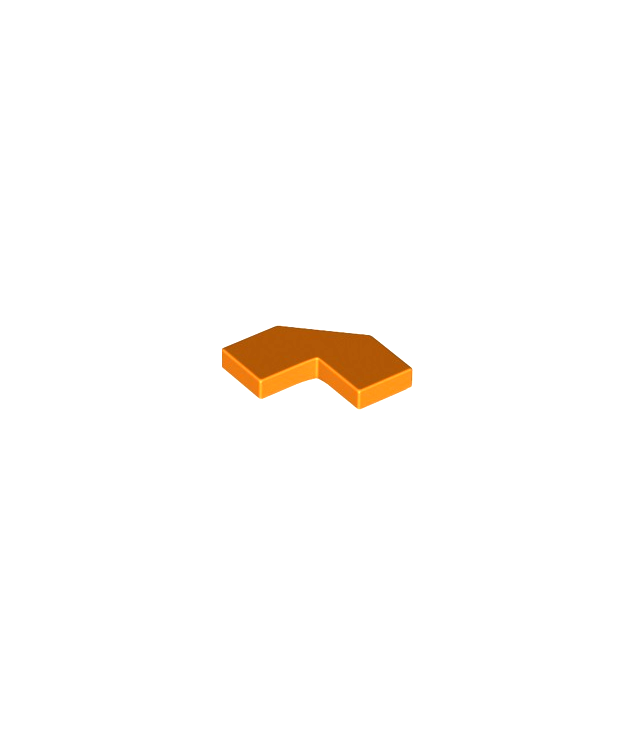 LEGO - Tegel, gemodificeerd facet 2 x 2 - Orange | N