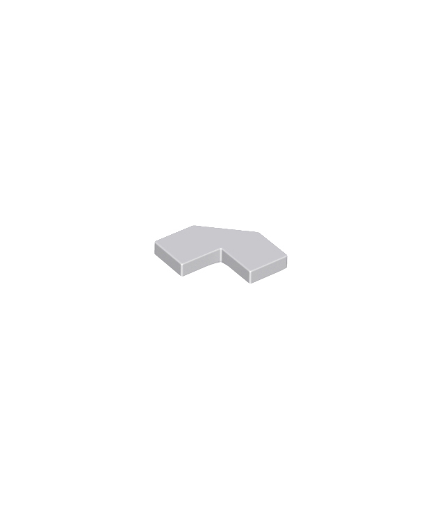 LEGO - Tegel, gemodificeerd facet 2 x 2 - Light Bluish Gray | N