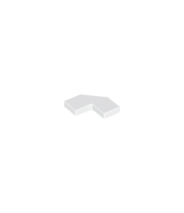 LEGO - Tegel, gemodificeerd facet 2 x 2 - White | N