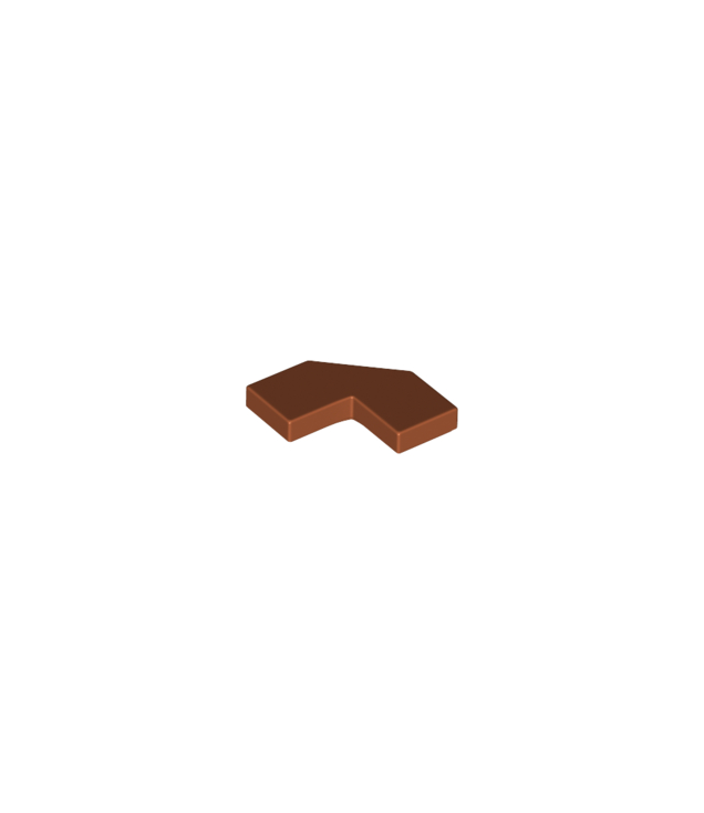 LEGO - Tegel, gemodificeerd facet 2 x 2 - Dark Orange | N
