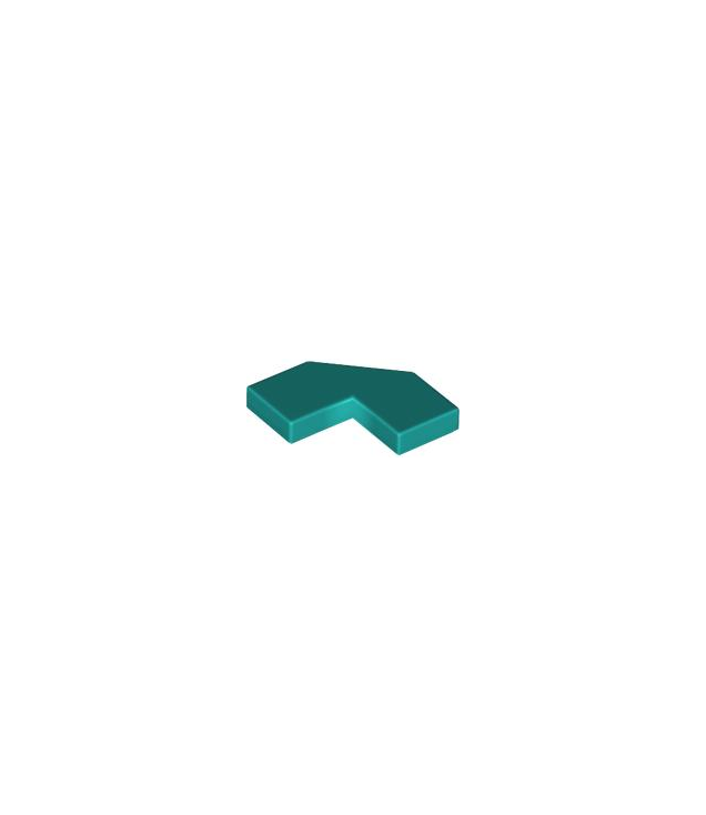 LEGO - Tegel, gemodificeerd facet 2 x 2 - Dark Turquoise | N