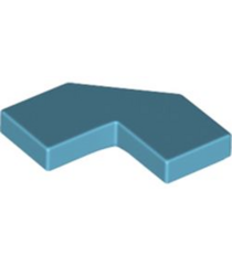 LEGO - Tegel, gemodificeerd facet 2 x 2 - Medium Azure | N - Thumbnail