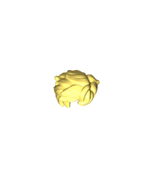 LEGO - Minifiguur-haar warrig, uitlopend aan beide kanten - Bright Light Yellow | N