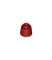 LEGO - Kegel 1 1/6 x 1 1/6 x 2/3 (fez) - Dark Red | N - Thumbnail