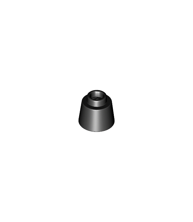 LEGO - Kegel 1 1/6 x 1 1/6 x 2/3 (fez) - Black | N