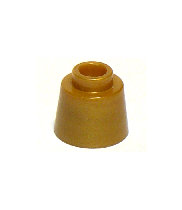 LEGO - Kegel 1 1/6 x 1 1/6 x 2/3 (fez) - Pearl Gold | N