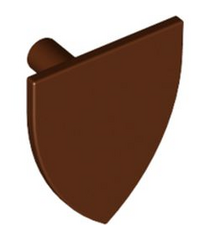 LEGO - Minifiguur-schild driehoekig - Reddish Brown | N - Thumbnail