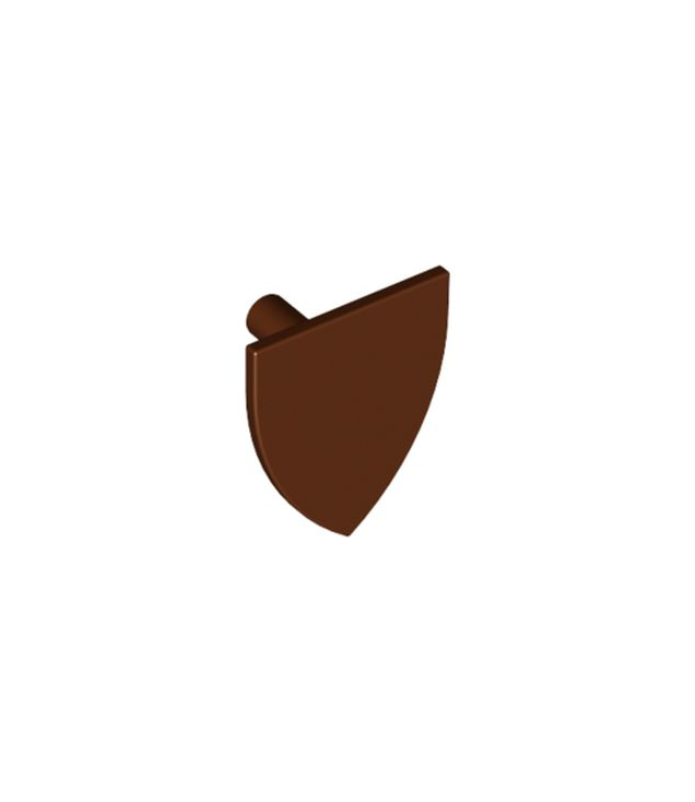 LEGO - Minifiguur-schild driehoekig - Reddish Brown | N