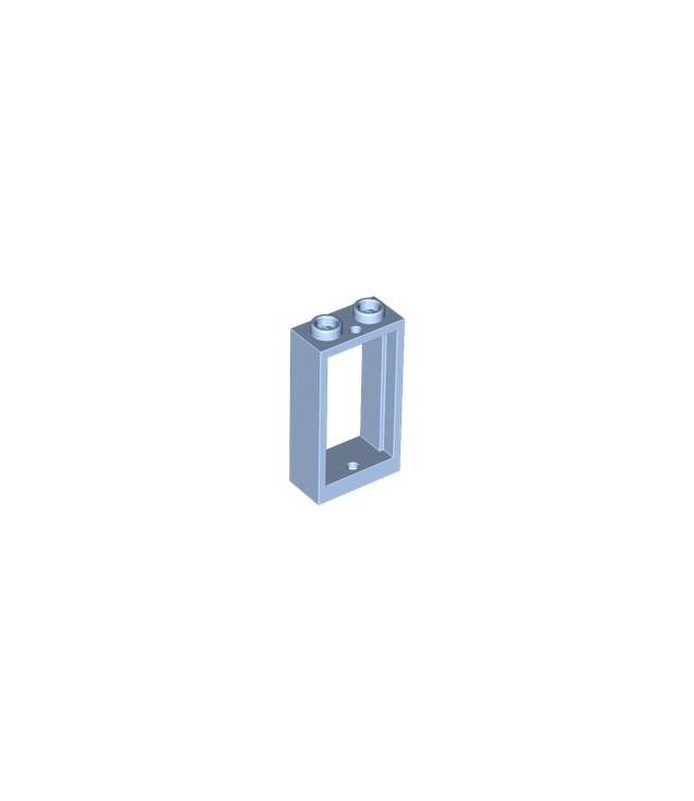 LEGO - Raam 1 x 2 x 3 vlakke voorzijde - Bright Light Blue | N