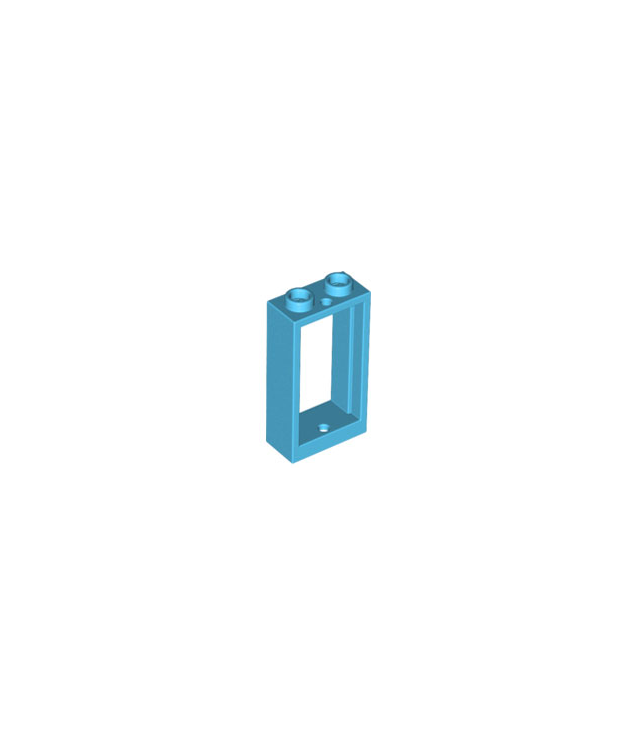 LEGO - Raam 1 x 2 x 3 vlakke voorzijde - Medium Azure | N