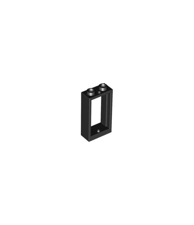 LEGO - Raam 1 x 2 x 3 vlakke voorzijde - Black | N