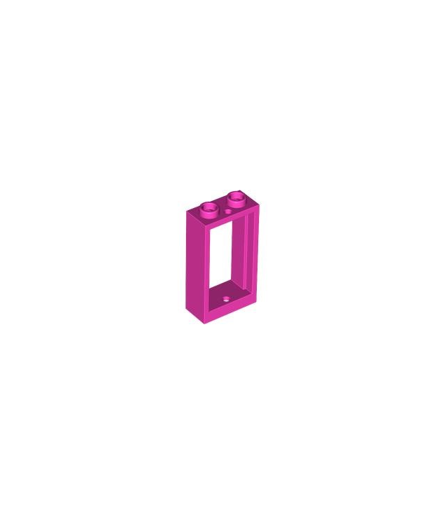 LEGO - Raam 1 x 2 x 3 vlakke voorzijde - Dark Pink | N