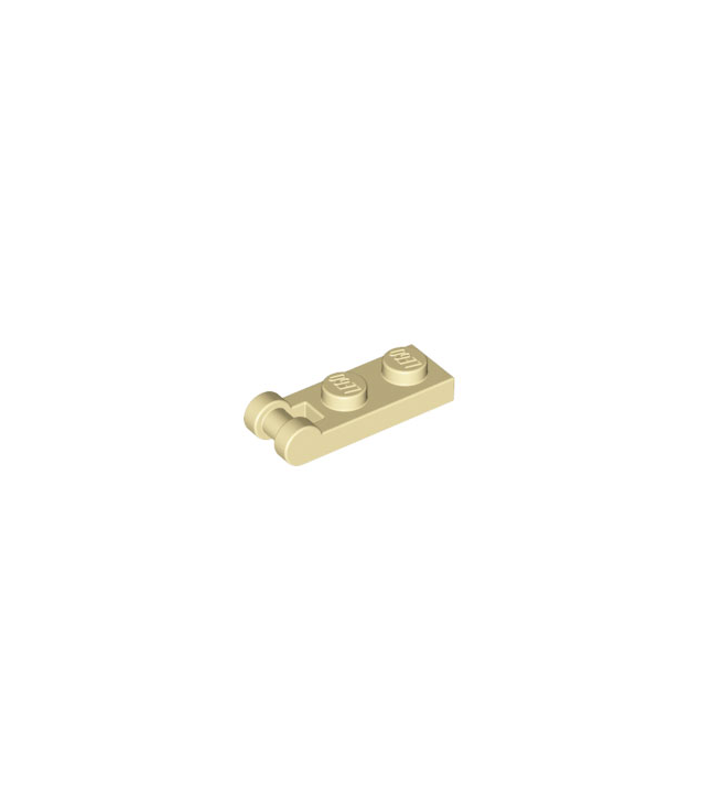 LEGO - Plaat, gemodificeerd 1 x 2 met staaf-handgreep aan uiteinde - Tan | N