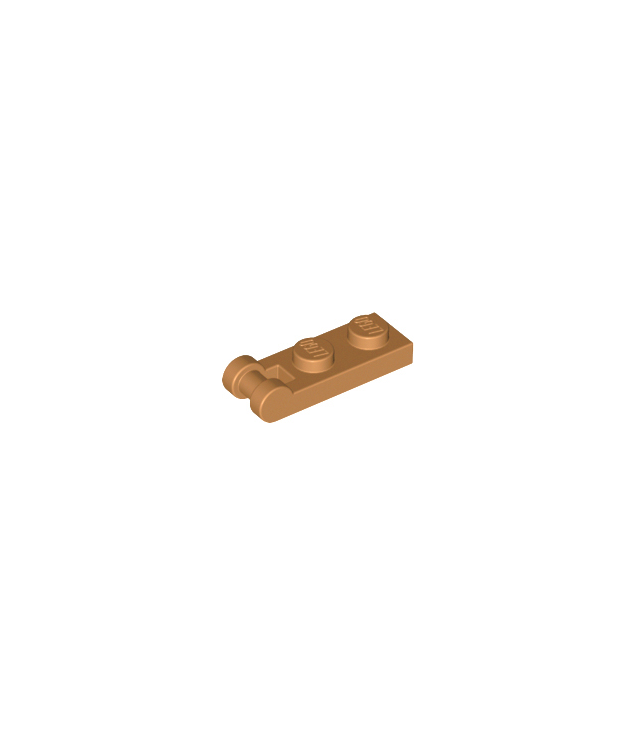 LEGO - Plaat, gemodificeerd 1 x 2 met staaf-handgreep aan uiteinde - Medium Nougat | N