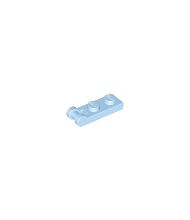 LEGO - Plaat, gemodificeerd 1 x 2 met staaf-handgreep aan uiteinde - Bright Light Blue | N