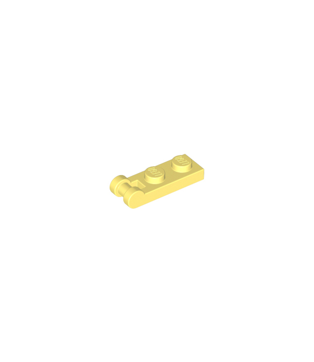 LEGO - Plaat, gemodificeerd 1 x 2 met staaf-handgreep aan uiteinde - Bright Light Yellow | N