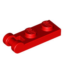 LEGO - Plaat, gemodificeerd 1 x 2 met staaf-handgreep aan uiteinde - Red | N - Thumbnail