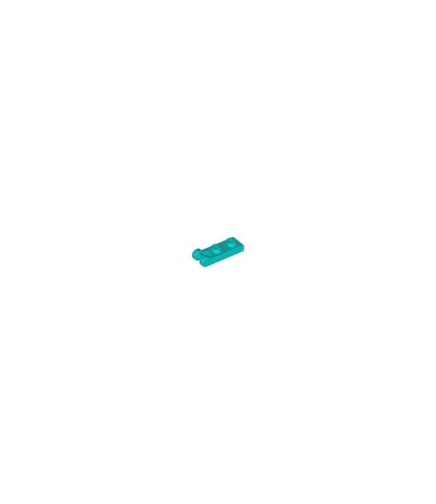 LEGO - Plaat, gemodificeerd 1 x 2 met staaf-handgreep aan uiteinde - Dark Turquoise | N
