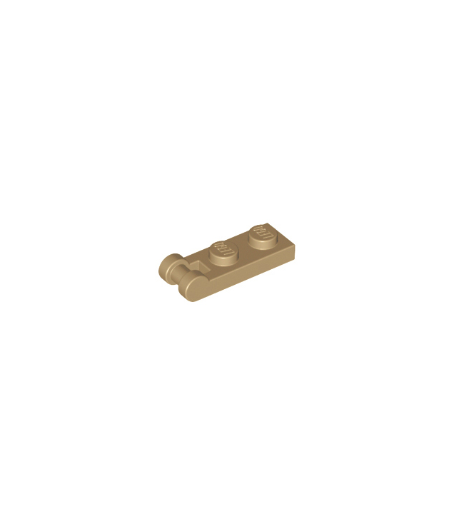 LEGO - Plaat, gemodificeerd 1 x 2 met staaf-handgreep aan uiteinde - Dark Tan | N