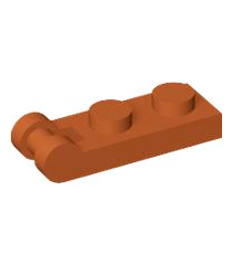 LEGO - Plaat, gemodificeerd 1 x 2 met staaf-handgreep aan uiteinde - Dark Orange | N - Thumbnail