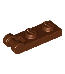 LEGO - Plaat, gemodificeerd 1 x 2 met staaf-handgreep aan uiteinde - Reddish Brown | N - Thumbnail