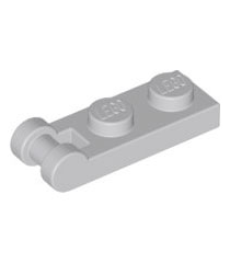 LEGO - Plaat, gemodificeerd 1 x 2 met staaf-handgreep aan uiteinde - Light Bluish Gray | N - Thumbnail