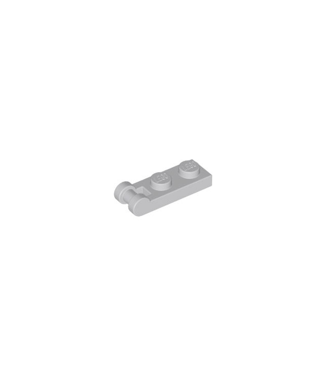 LEGO - Plaat, gemodificeerd 1 x 2 met staaf-handgreep aan uiteinde - Light Bluish Gray | N