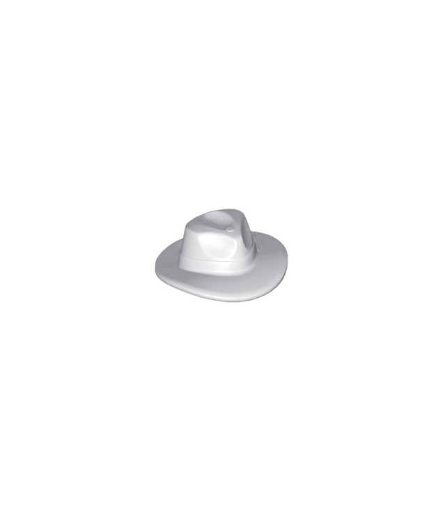 LEGO - Minifiguur-hoed breedgerand (Outback / Fedora-stijl) - Light Bluish Gray | N