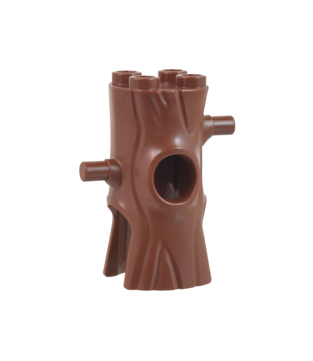 LEGO - Minifiguur-hoofddeksel boomstamkostuum - Reddish Brown | N