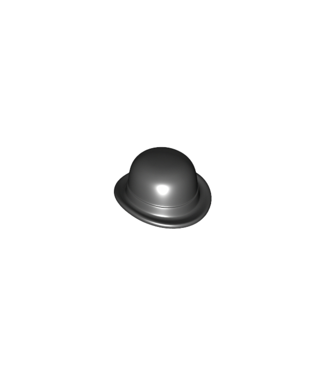 LEGO - Minifiguur-hoed bolhoed - Black | N