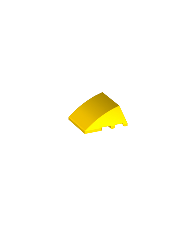 LEGO - Wig 4 x 3 driedubbel gebogen zonder noppen - Yellow | N