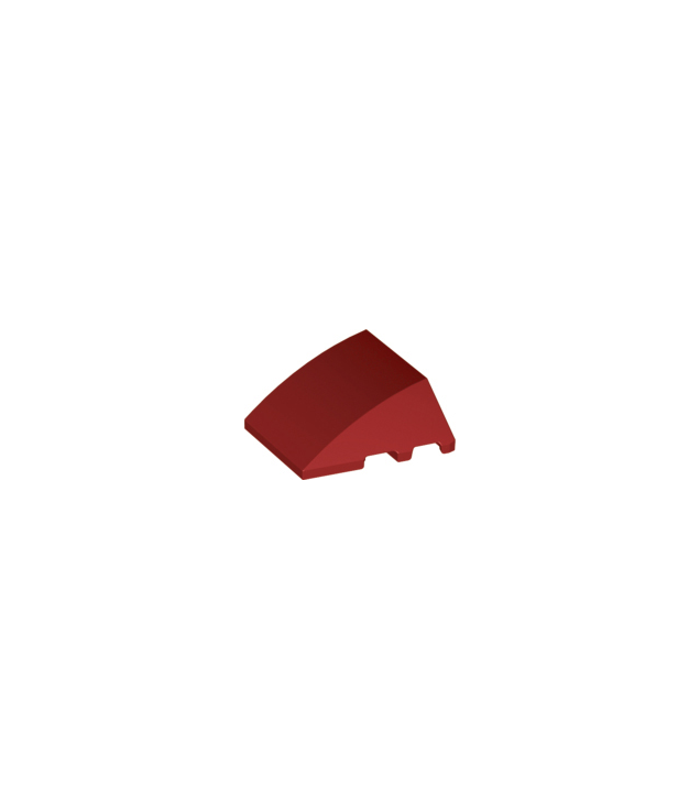 LEGO - Wig 4 x 3 driedubbel gebogen zonder noppen - Dark Red | N
