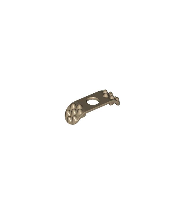 LEGO - Minifiguur-pantser schouderstukken met spikes bovenop - Dark Tan | N