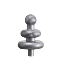 LEGO - Minifiguur-antenne met 2 diffusers en kleine pin - Flat Silver | N - Thumbnail