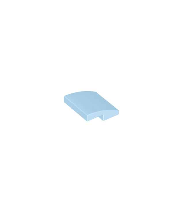 LEGO - Helling, gebogen 2 x 2 x 2/3 - Bright Light Blue | N