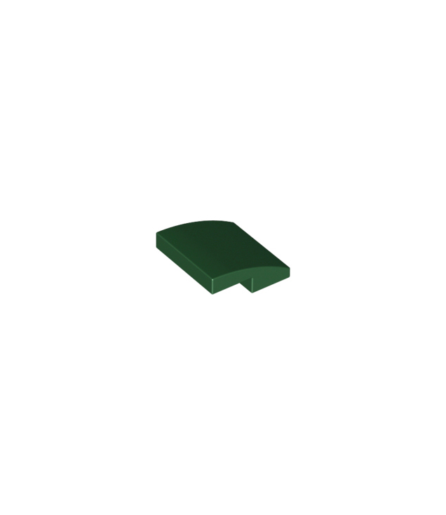 LEGO - Helling, gebogen 2 x 2 x 2/3 - Dark Green | N