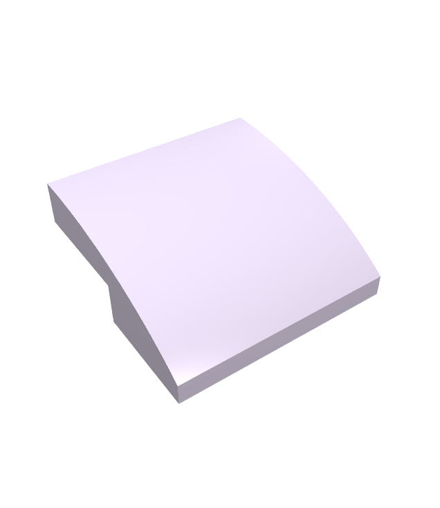 LEGO - Helling, gebogen 2 x 2 x 2/3 - Lavender | N