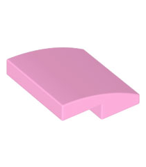 LEGO - Helling, gebogen 2 x 2 x 2/3 - Bright Pink | N - Thumbnail