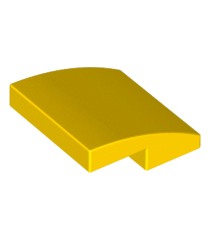 LEGO - Helling, gebogen 2 x 2 x 2/3 - Yellow | N - Thumbnail