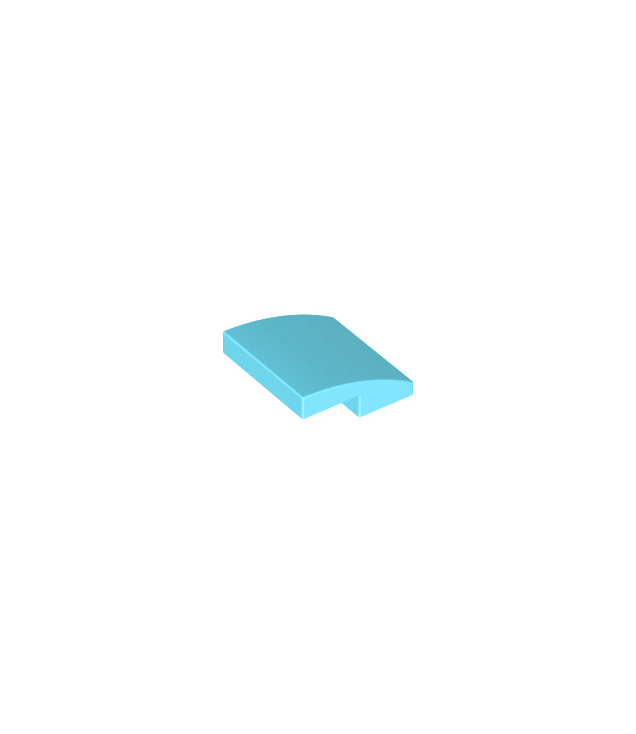 LEGO - Helling, gebogen 2 x 2 x 2/3 - Medium Azure | N