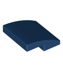 LEGO - Helling, gebogen 2 x 2 x 2/3 - Dark Blue | N - Thumbnail