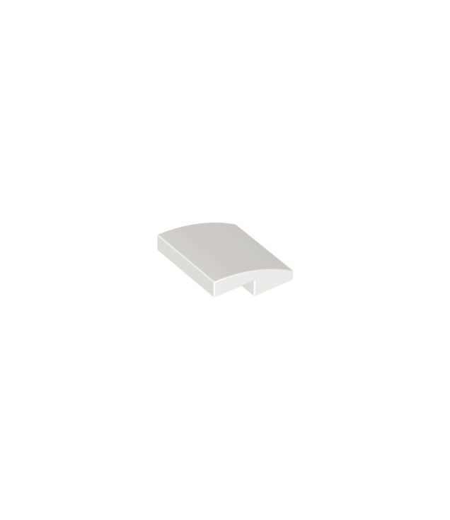 LEGO - Helling, gebogen 2 x 2 x 2/3 - White | N