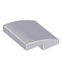 LEGO - Helling, gebogen 2 x 2 x 2/3 - Light Bluish Gray | N - Thumbnail