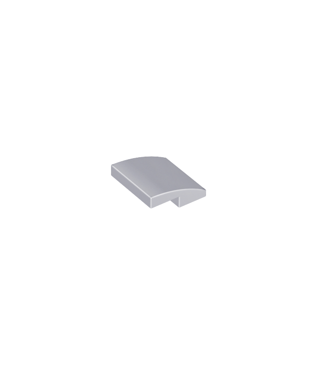 LEGO - Helling, gebogen 2 x 2 x 2/3 - Light Bluish Gray | N