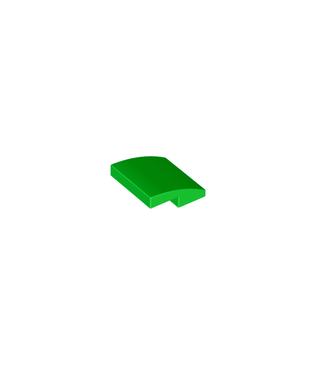 LEGO - Helling, gebogen 2 x 2 x 2/3 - Bright Green | N