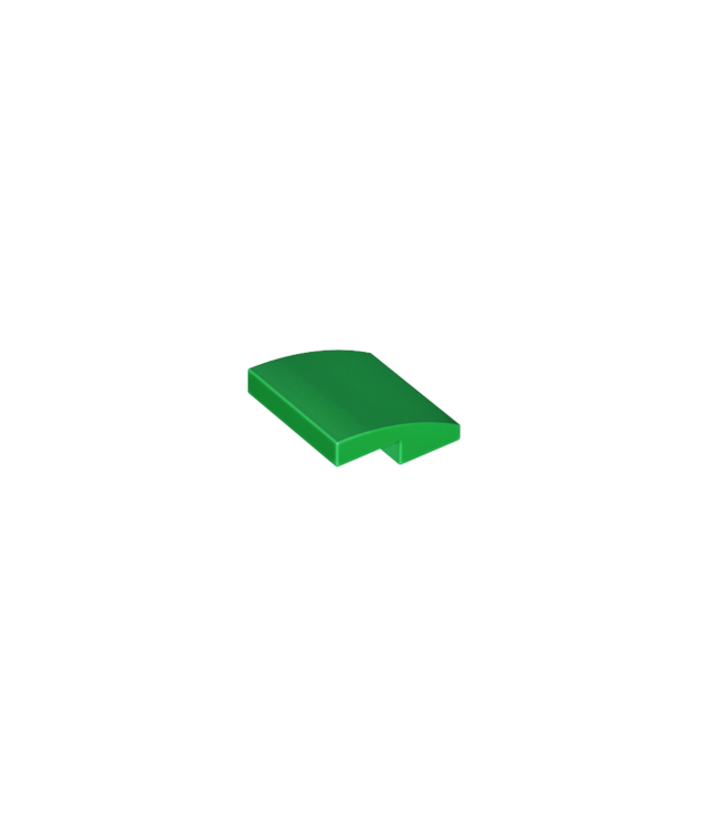 LEGO - Helling, gebogen 2 x 2 x 2/3 - Green | N