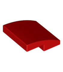 LEGO - Helling, gebogen 2 x 2 x 2/3 - Red | N - Thumbnail